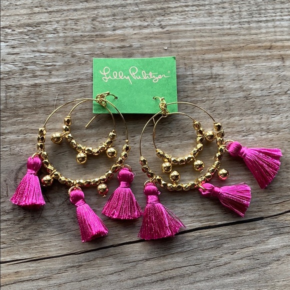 Lilly Pulitzer Accessories - NEW Lilly Pulitzer Tassel Earrings